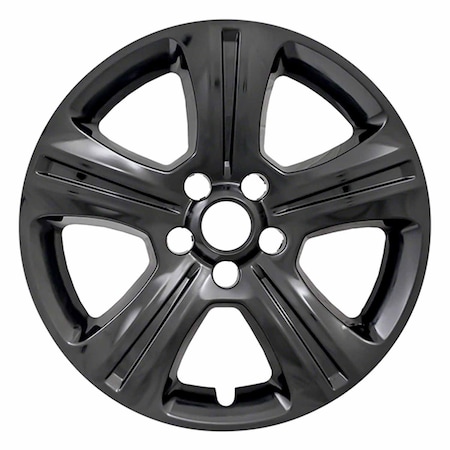 Coast2Coast 17", 5 Split Spoke, Gloss Black, Plastic, Set Of 4, Not Compatible With Steel Wheels IWCIMP383BLK